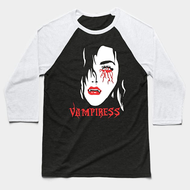 Vampire Baseball T-Shirt by robertromanian